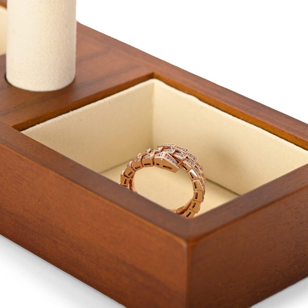 Solid Wood Watch Stand Portable Organizer for Men Women Jewelry Storage - Picture 9 of 10